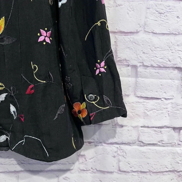 Edward Floral Embroidered Full Zip Jacket Size 8 - Picture 8 of 11